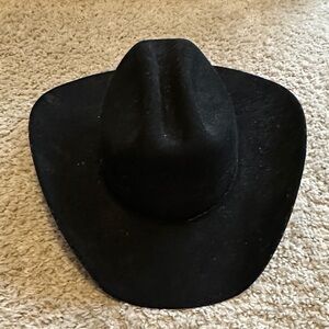 Classic Black Felt Cowboy Hat - Men's Western Style
